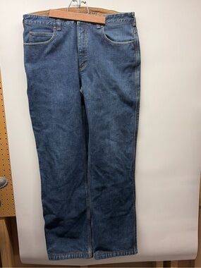 Men’s Duluth Trading Co Flex Ballroom Fleece Lined Jeans 36x34 Relaxed Fit Blue